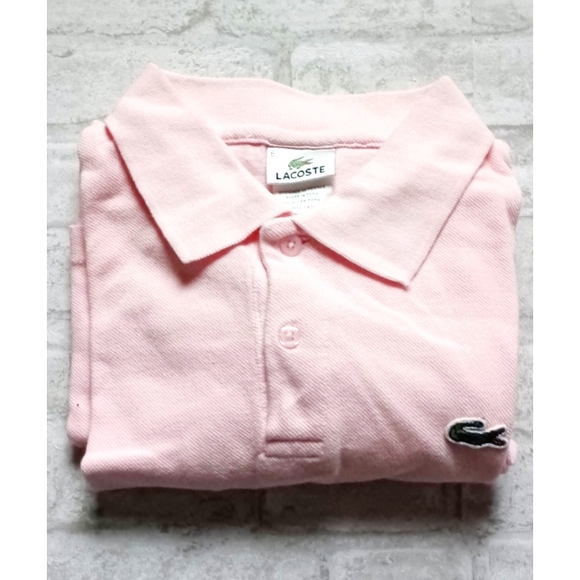 Lacoste Men's Flamingo Pink Short-Sleeve Pique Polo Shirt - Picture 12 of 15